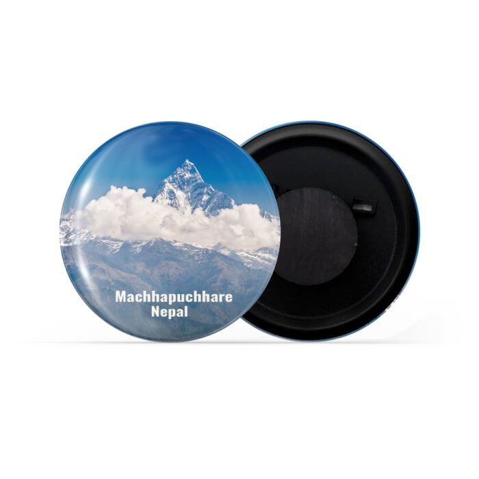 dhcrafts Fridge Magnet Multicolor Famous Tourist Place Machhapuchhre Nepal Glossy Finish Design Pack of 1
