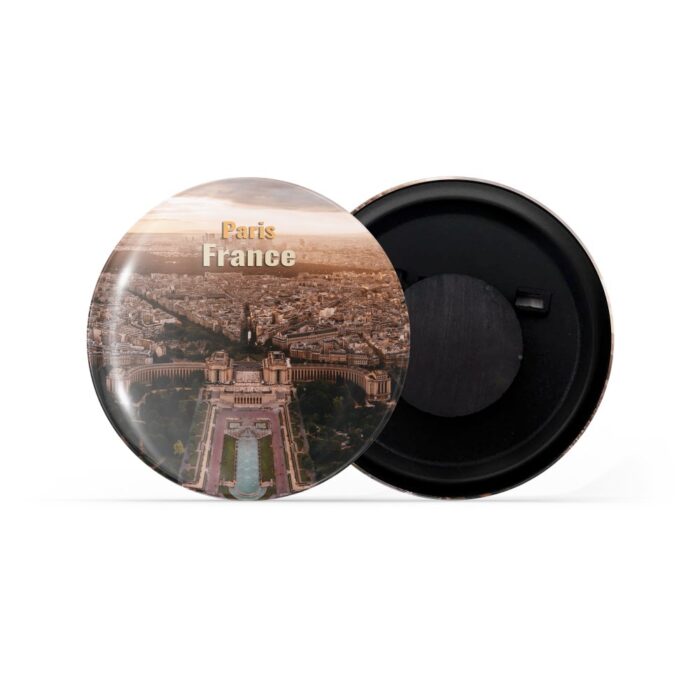 dhcrafts Fridge Magnet Multicolor Famous Tourist Place Paris France Glossy Finish Design Pack of 1
