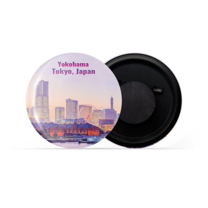 dhcrafts Fridge Magnet Multicolor Famous Tourist Place Yokohama Tokyo Japan Glossy Finish Design Pack of 1