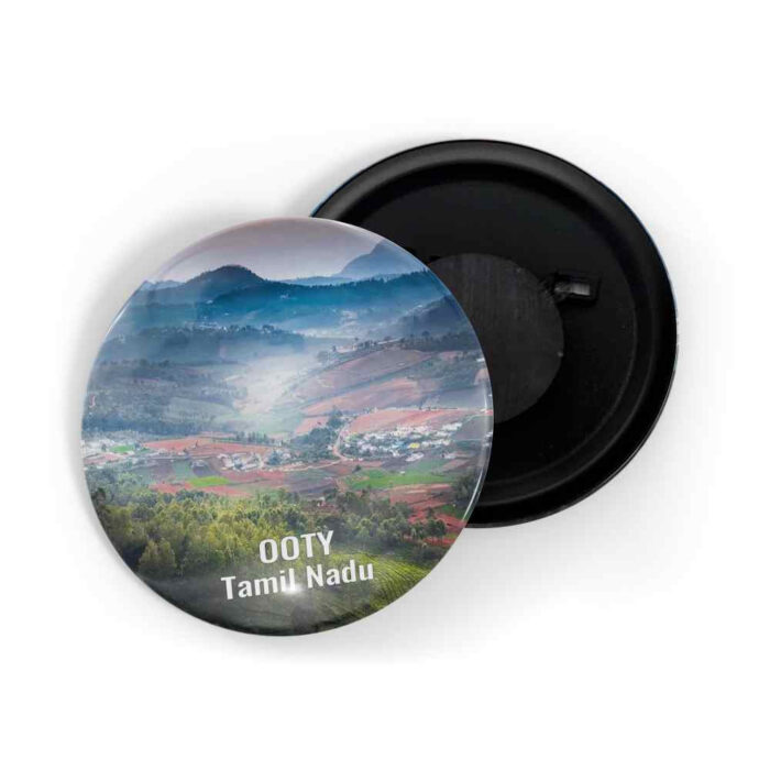 dhcrafts Fridge Magnet Multicolor Ooty Tamil nadu Tourist Place Glossy Finish Design Pack of 1 (58mm)