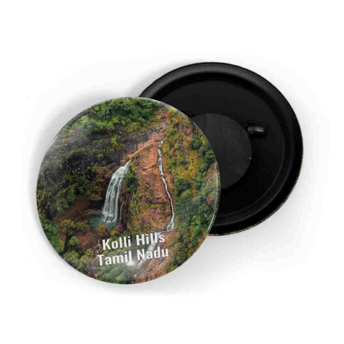 dhcrafts Fridge Magnet Multicolor Kolli Hills Tamil nadu Tourist Place Glossy Finish Design Pack of 1 (58mm)