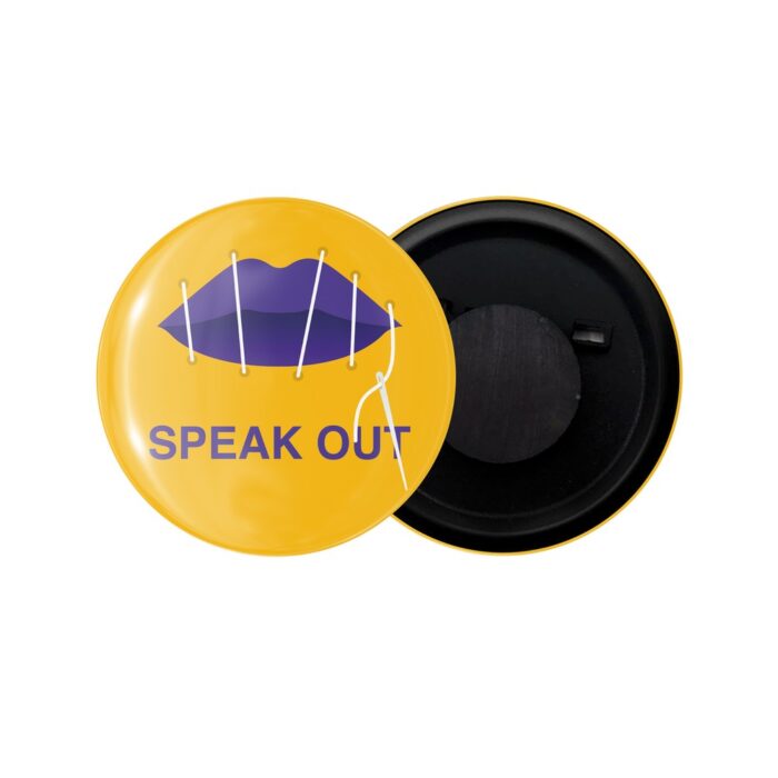 dhcrafts Fridge Magnet Self Speak Out Glossy Finish Design Pack of 1 (58mm)