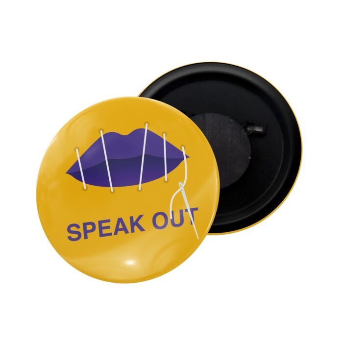 dhcrafts Fridge Magnet Self Speak Out Glossy Finish Design Pack of 1 (58mm)