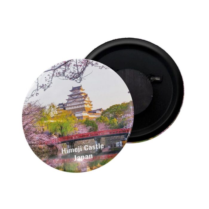 dhcrafts Fridge Magnet Japan Himeji Castle Glossy Finish Design Pack of 1 (58mm)