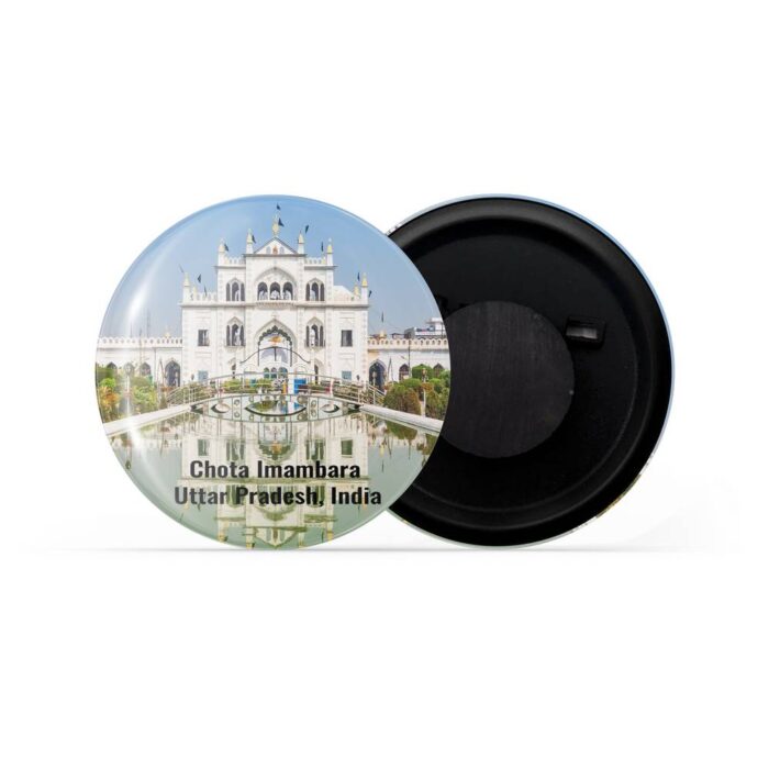 dhcrafts Fridge Magnet India Uttar Pradesh Chota Imambara Glossy Finish Design Pack of 1 (58mm)