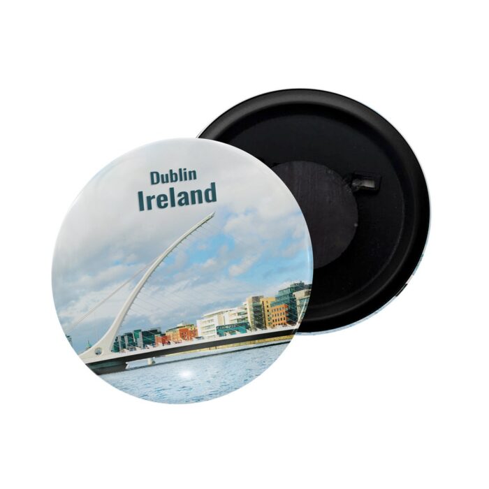 dhcrafts Fridge Magnet Ireland Dublin Glossy Finish Design Pack of 1 (58mm)