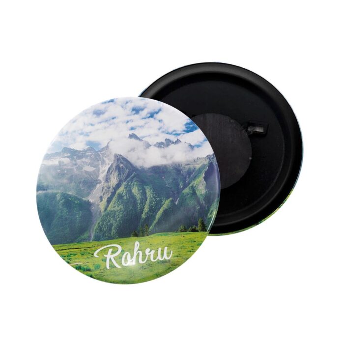 dhcrafts Fridge Magnet Multicolor Rohru Himachal Pradesh Glossy Finish Design Pack of 1 (58mm)