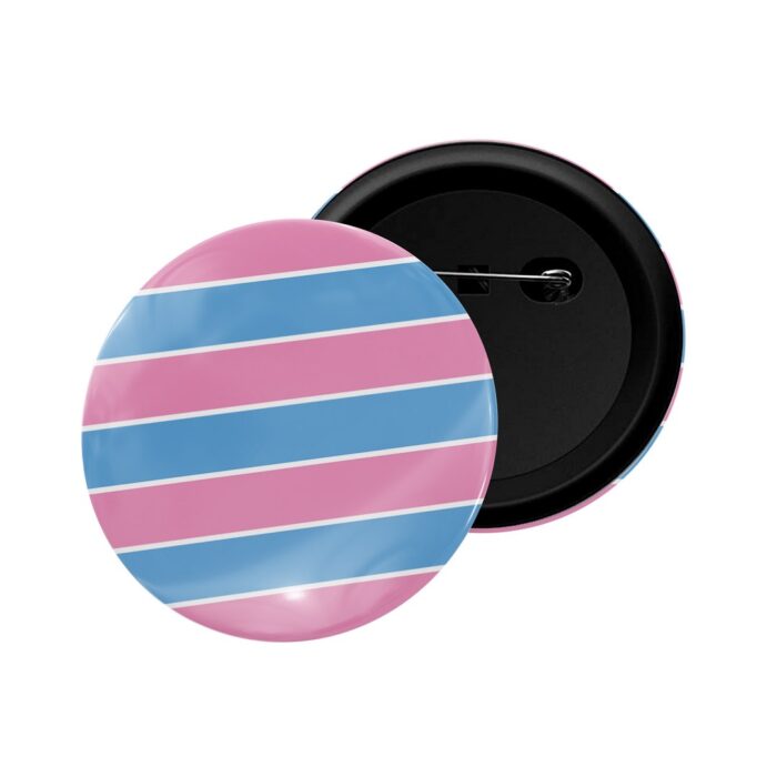 dhcrafts Pin Badge Multicolor LGBTQ Flag D34 Transexual Transgender Glossy Finish Design Pack of 1 (58mm)